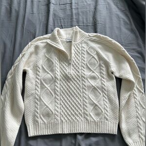 Aritzia Sunday Best Boreal 1/4 Zip Sweater